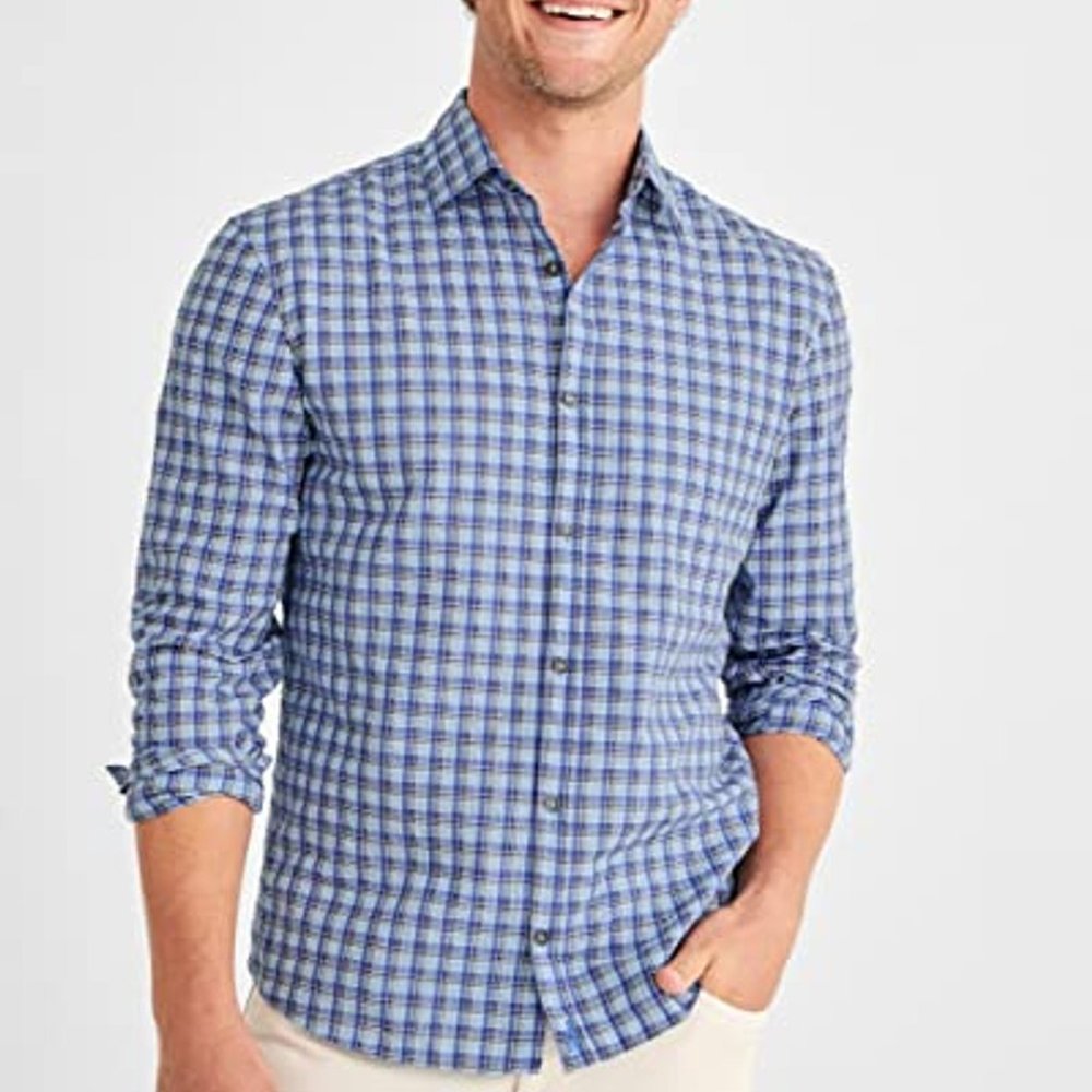 NWT Johnnie-O Men's Tolleson Featherweight Baja Shirt Medium M